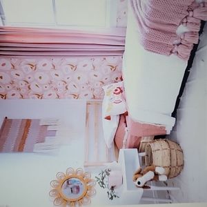 Opalhouse Jungalow solid coral Full percale fringe hem SheetSet 100% Cotton New…